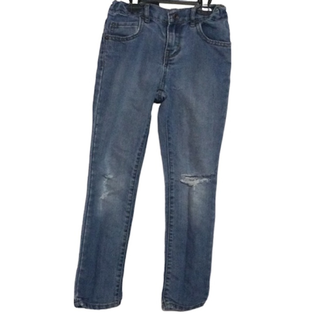 🌞 The Children’s Place distressed skinny blue jeans boys size 7